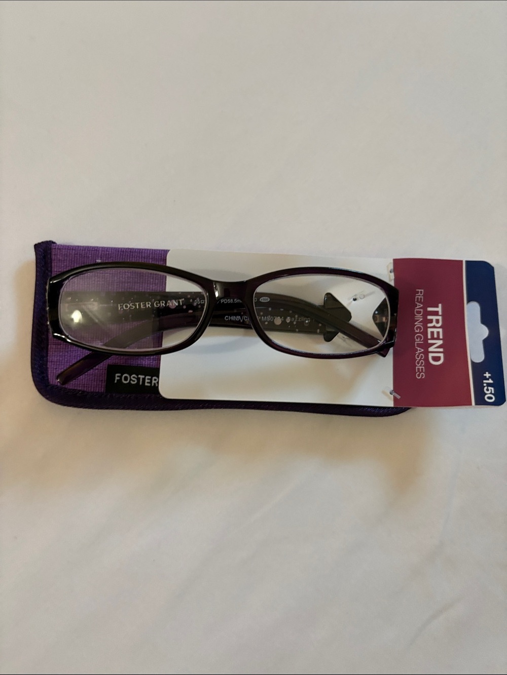 Foster Grant Trend Purple Frame Reading Glasses
